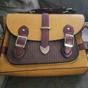 Mustard yellow satchel bag.  Brand new.